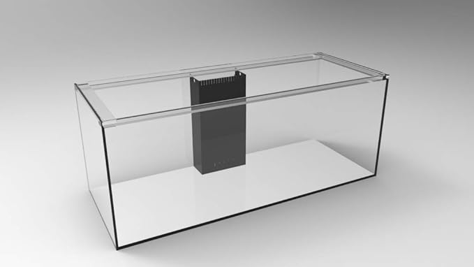 SC Aquariums 150 Gallon Starfire Glass Aquarium 60x24x24 12mm Eurobraced with Built-in Overflow Box
