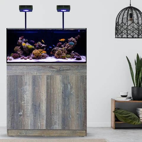 CURRENT Orbit R24 95 Watt Accessory Add On Reef LED Saltwater Marine Aquarium Coral Light with Flex Arm Tank Mount Wireless Lighting & eFlux Wave Pump Control for Fish Tank (4441)