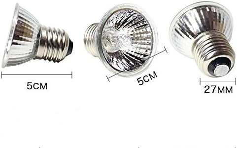 4-Pack 50W Heating Lamp,110V F Heating Lamp Spot Lamp for Turtle Aquarium Aquatic Reptile Lizard Habitat Heat Lighting,4 Pcs