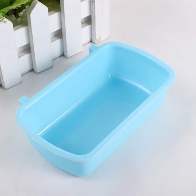 Feeder Bowl 4PCS Hamster Bowls Small Pet Food Feeder Food Tray Creative Plastic Hanging Water Drinking Device Bird Pigeon Feeding Cup Pet Products