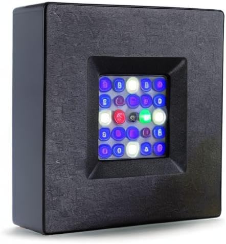 CURRENT Orbit R24 52 Watt Reef LED Saltwater Marine Aquarium Coral Light with Flex Arm Tank Mount Wireless Lighting & eFlux Wave Pump Control Bluetooth Loop App Compatable for Fish Tank (4410)