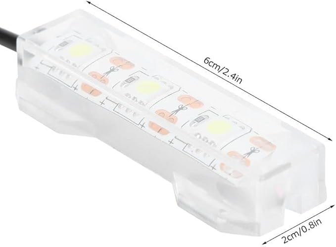Blue Light Small Aquarium Led Light, Multicolor Led Fish Tank Light for Freshwater Plants Aquarium Accessories,Fish and Aquatic Pets, Pet Supplies
