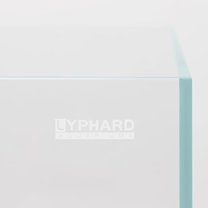 LYPHARD AQUARIUMS 15 Gallon Rimless Aquarium, Ultra Clear Glass Low Iron Rectangular Fish Tank L19.6×W13×H13.8 Inches Thickness 6mm with EVA Foam Mat Included
