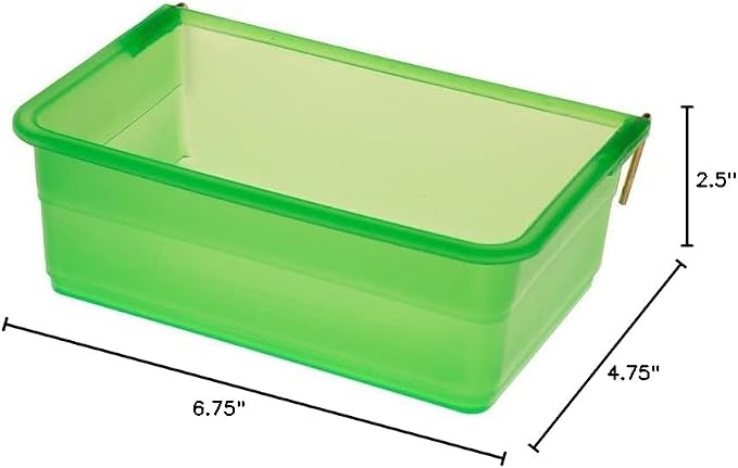 My Favorite Chicken 27oz Chicken Cage Cup – Hanging Chicken Waterer & Feeder for Chick, Duck, Quail, Parakeet – Versatile Poultry Feeder & Bird Cage Water Cups, Green