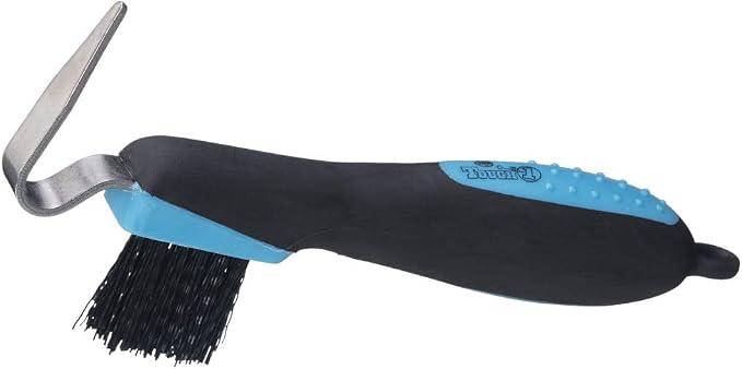 Tough 1 Great Grips Hoof Pick Brush Turquoise