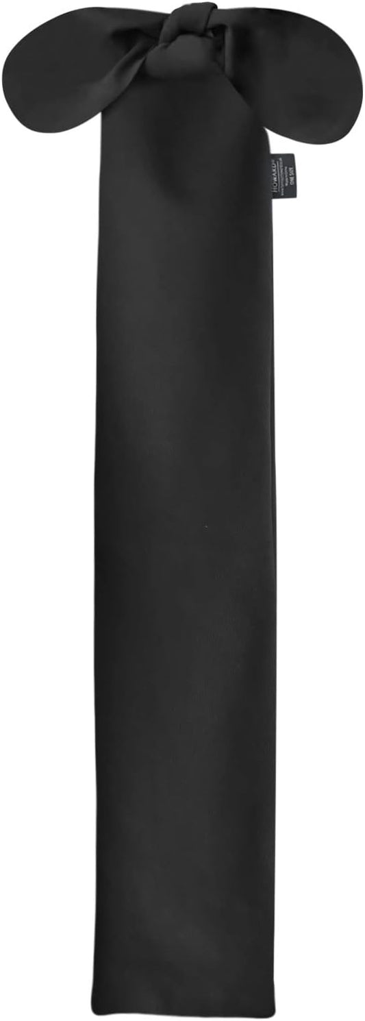 Harrison Howard Stretchy Tail Bag Breathable Horse Tail Guard Slip on Design Protect Horse Tail 2 Strand Closure Straps Keep Tail Clean & Protected 22" L Length Makes Grooming Easy-Classic Black