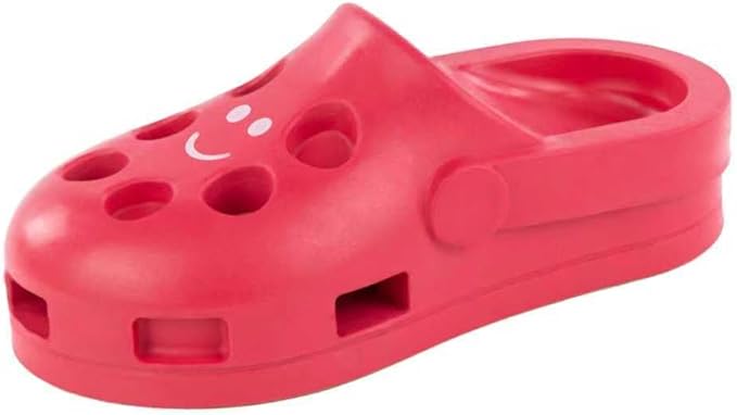 Fuzzl Clog Treat Toy for Dogs β Natural Rubber Chew Toy β Durable, Interactive Enrichment Feeder β Eco-Friendly, Non-Toxic & Dishwasher Safe β Red