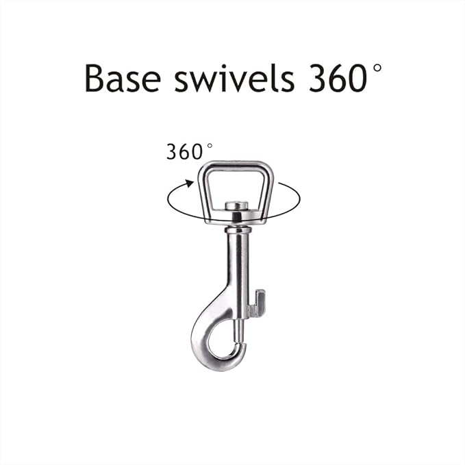 20pcs Swivel Snap Hooks for Dog Leash Collar Linking, 2 Sizes Metal Heavy Duty Eye Lobster Claw Clasp Multipurpose- Perfect for Pet Buckle Key Chain Purse Bag Making Handmade DIY