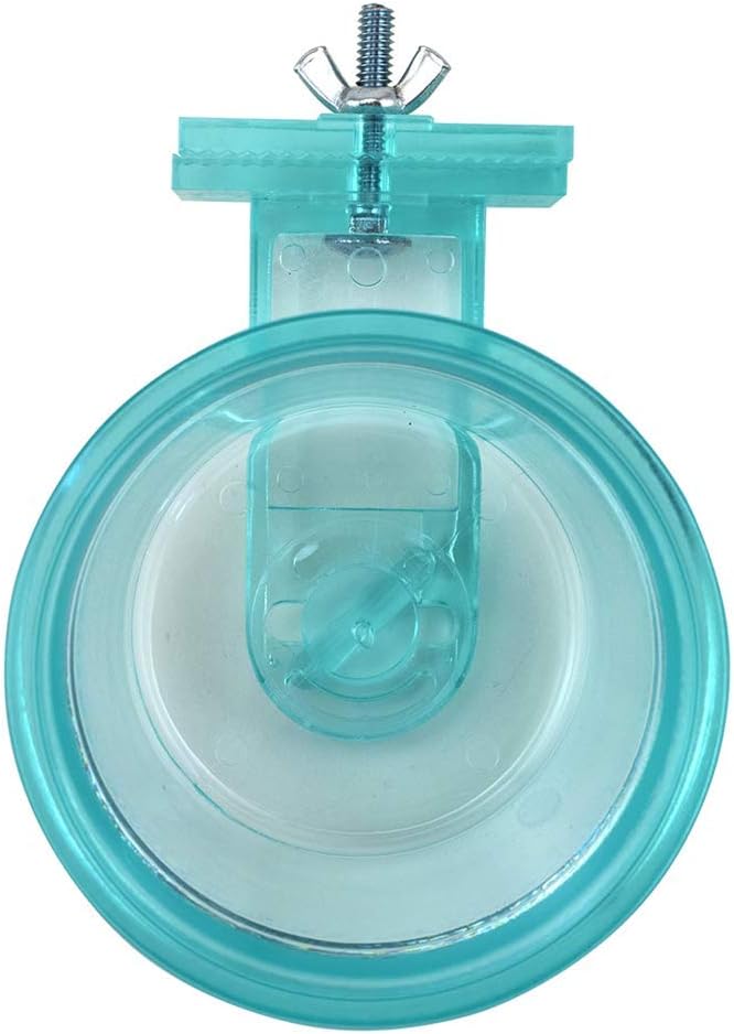 Lixit Quick Lock Removable Cage Bowls for Rabbits, Guinea Pigs, Gerbils, Ferrets, Dogs, Cats, Birds, and Other Small Animals - Made in USA (Blue, 10 Ounce)
