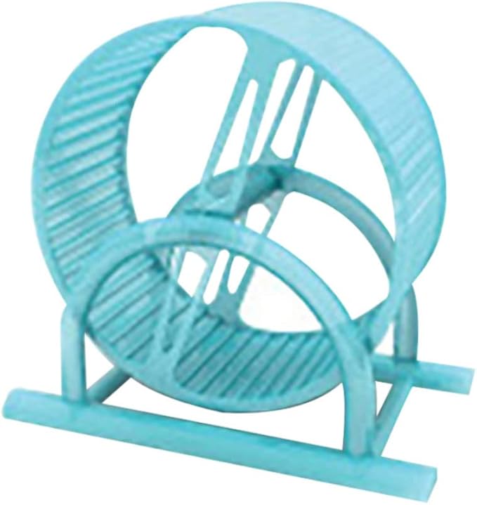Hamster Wheel,Small Animal Exercise Wheel, Pet Comfort Treadmill Running Wheels, Silent Spinner Large and Easy Attach to Wire Cage for Syrian/Dwarf Gerbils Mice(Blue)