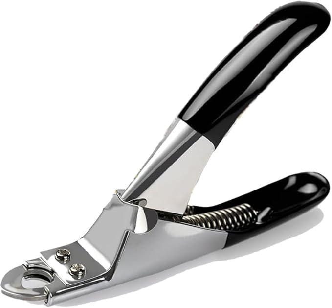 Rocky Mountain Goods Nail Clippers for Dogs and Cats - Stainless Steel Pet Nail Clippers for Small & Large Pets - Ergonomic Handle - Adjust Safety Ring Blade - Claw Trimmers Pet Care - Black Nails