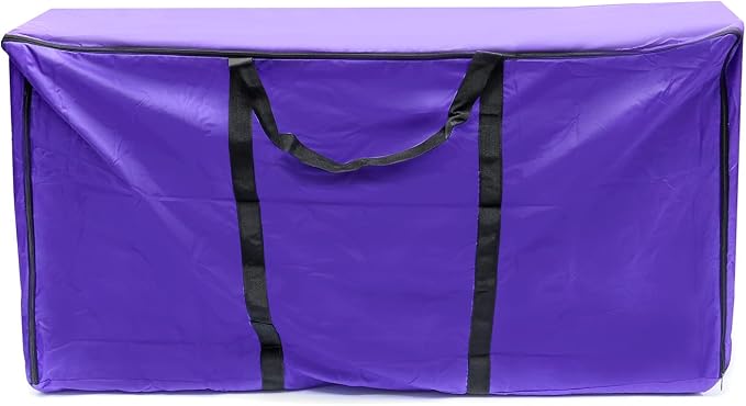 QWORK Hay Bale Storage Bag, 420D Horse and Livestock Hay Bale Bag, Large Tote Waterproof Collapsible Bag Hay Bale Tote Bag with Zipper (Pack of 2)