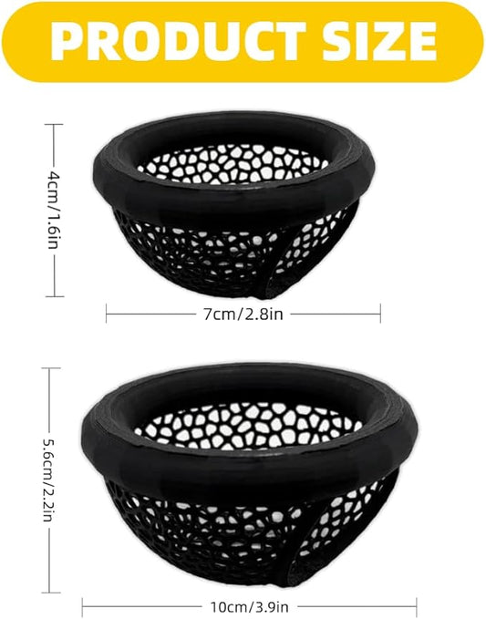 Laoha 2 PCS Floating Betta Hammock & Shrimp Shelter – 3D Printed Aquarium Decor with Feeding Ring, Safe Resting Spot for Betta Fish, Shrimp and Small Fish