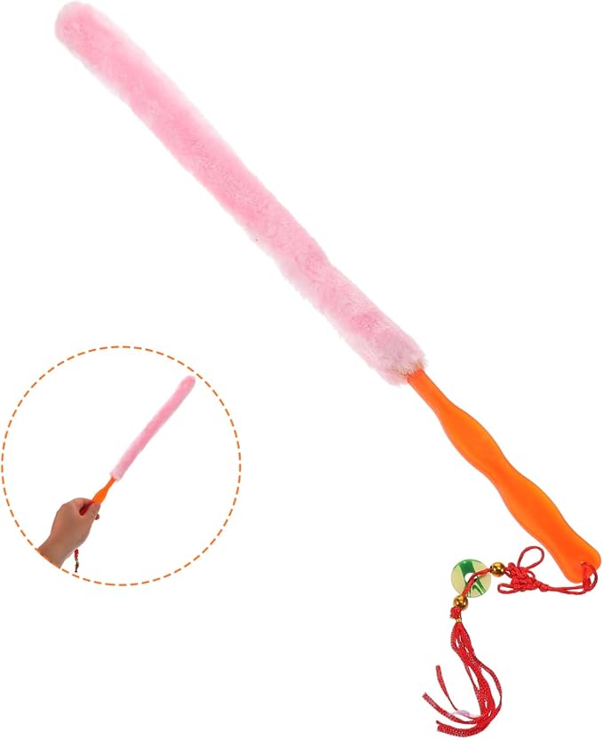 VICASKY Zithers Cleaning Brush Soft Rabbit Hair Cleaner for All Zither Comfortable Handle for Delicate Instrument Care Pink Color Compatibility