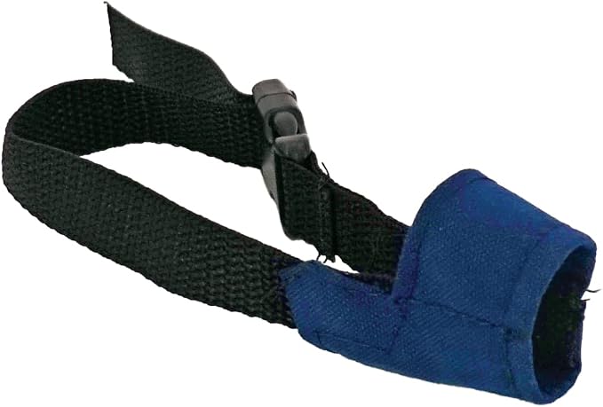 JorVet Soft Dog Muzzle | Adjustable, Breathable Nylon for Preventing Biting | Comfortable & Secure Fit for XX-Small Dogs – Perfect for Everyday Walks, Vets & Grooming | Blue