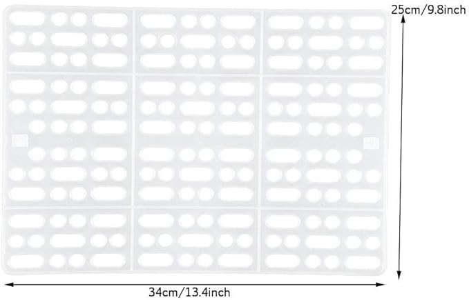 Hamiledyi Rabbit Feet Pad Hole Leak Water Design for Plastic Bunny Cage Mat Foot Resting Pads (1 Pink +1 White +1 Blue)
