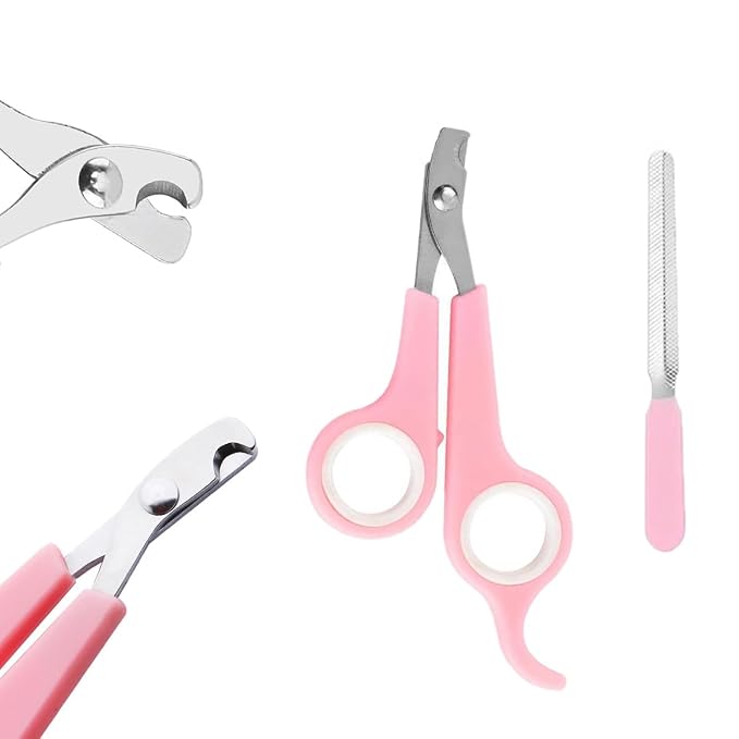 9PCS Pet Gromming Kit,Cleaning Brush Removes Loose Hair, Pet Bath Brush,Shampoo Brush, Nail Clipper, Flea Comb for Dogs&Cats and Small Animal Grooming Kit.