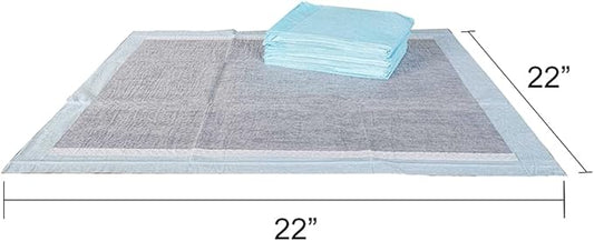 BV Charcoal Puppy Pads 600 Count 22"x22" - Leak-Proof Pee Pads for Dogs with 6-Layer Absorbent Design & Built-in Attractant - Dog Pad with Charcoal for Odor Control, Perfect for Puppies & Senior Dogs
