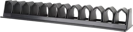 Horse Whip Crop Holder Rack, 12.2in Wall Mounted Whip and Crop Holder for Horses, Holds Up to 12, Stables Storage Organizer