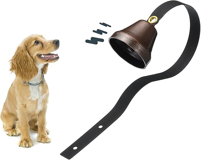 PATIKIL Dog Doorbell, Fixed Metal Dog Bells for Training Dogs to Ring to go Outside, Wall Mounted Dog Door Bell Traditional Doorbell Shop Doorbell