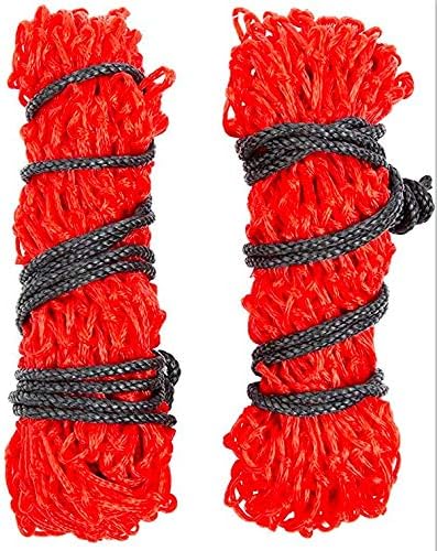 Majestic Ally 2 pcs Slow Feed 42” Hay Net for Horses, Strong Small 2x2” Holes, Nylon Rope Hanging, Adjustable Travel Feeder for Trailer and Stall, Simulates Grazing, Reduce Waste