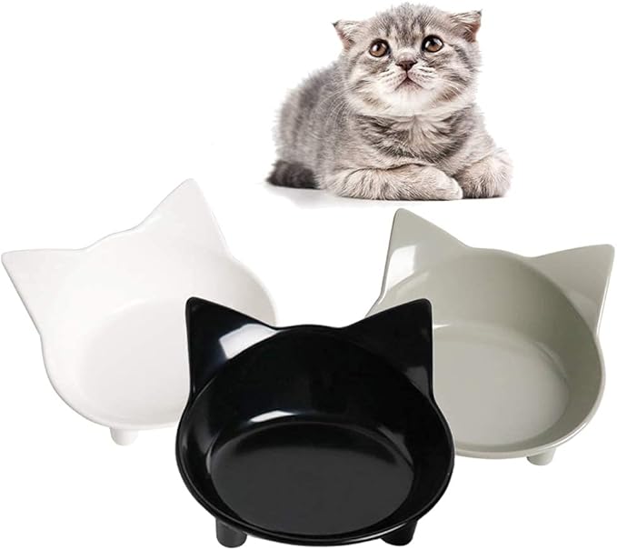 Dog Food Bowl & Cat Bowl – Non-Slip, Wide, Shallow Pet Dish for Whisker Fatigue Relief, Safe Food-Grade for Puppies & Rabbits