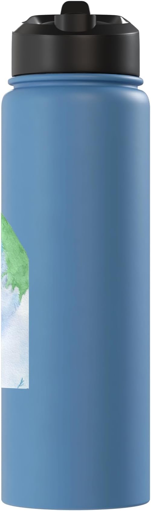 Red-brested moustached parakeet watercolor parrot portrait Stainless Steel Insulated Water Bottle