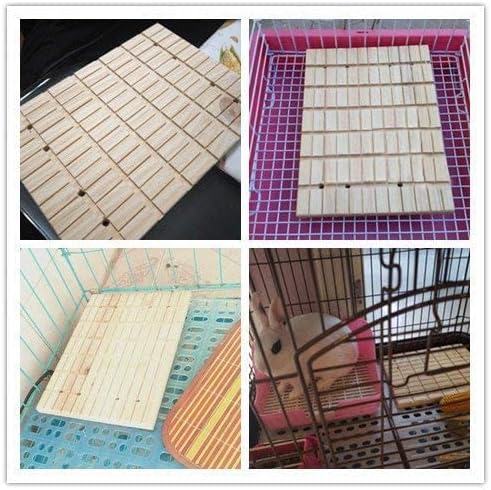 Litewoo Rabbit Scratch Board Claws and Teeth Care Wooden Chew Toys Bunny Chinchilla Guinea Pig Rabbit Antiskid Edible Natural Wood Pad
