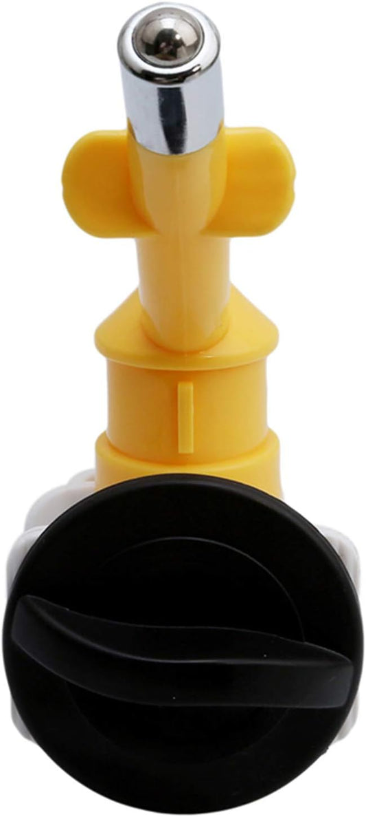 Sevenfly 1Pcs Pet Water Dispenser Nozzle Dogs Cats Water Feeder Nozzle No-Drip Water Dispenser Fountain Bottle Head Anti-Leaking Pet Hanging Drinking Nozzle, Yellow