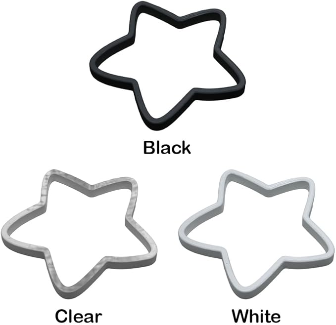 Fish Feeding Portals for Betta & Aquariums | Floating Food Rings & Breathing Windows (Multiple Shapes & Colors) (Star - Clear)