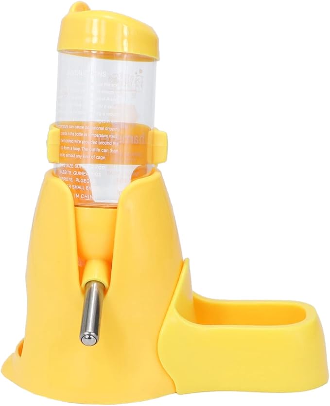Litewoo 3 in 1 Hamster Water Bottle Small Animal Water Bottle with Food Container Base Hut Hanging Pet Automatic Feeding Drinking Dispenser for Dwarf Hamster Rats Mouse Gerbil Mice