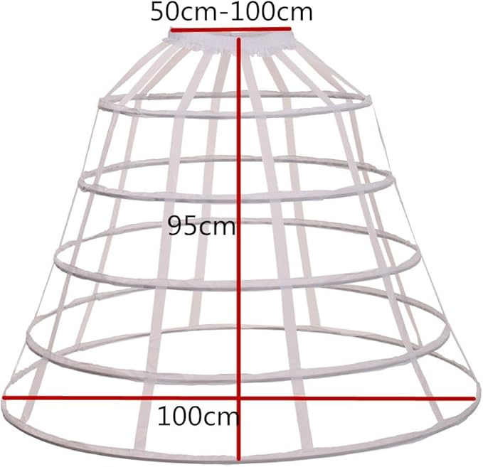 GRACEART Victorian Dress Pannier Hoop Skirt Bustle Cage Skirt