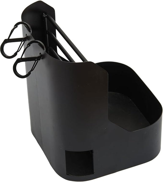 Hay and Food Feeder for Rabbit, Guinea Pig, Bunny, Chinchilla, Heavy Duty Metal Bin 5.5 x 5.5 x 7 inch (Pack of 1)