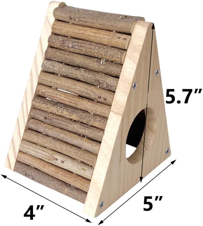 Hamster Hideout- Small Animal Bed Hut House Habitats, Cage Decor for Mice Gerbils