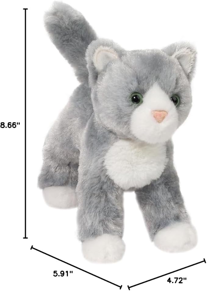 Douglas Scatter Gray Cat Plush Stuffed Animal