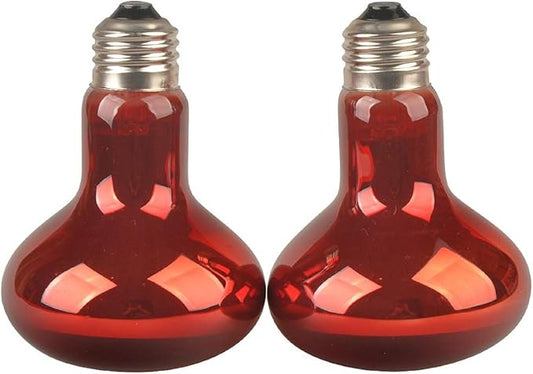 LUCKY HERP Reptile Infrared Basking Bulb,Terrarium Lighting Lamp,2-Pack (75, Watts)
