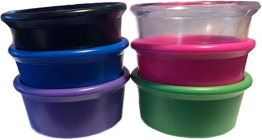 All Things Bunnies Easy Twist On Feed/Water Bowls - 2 Sizes/6 Colors (26oz, Blue)