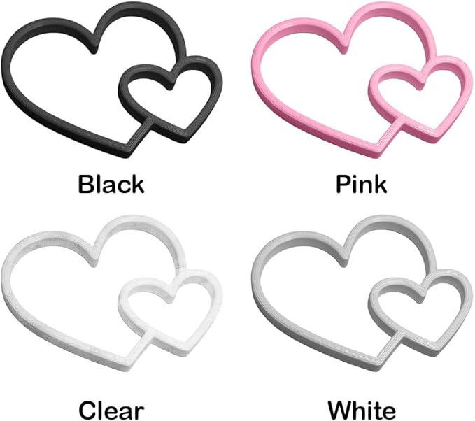 Fish Feeding Portals for Betta & Aquariums | Floating Food Rings & Breathing Windows (Multiple Shapes & Colors) (Heart - Clear)