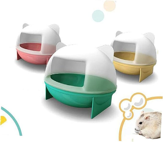 UPKOCH Pet Hamster Small Animal Bathroom House Cat Ears -Friendly Material Easy to Clean for Guinea Pig Critter Keeper Random Color