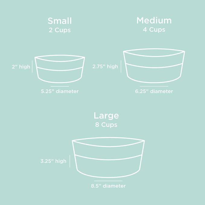 Waggo Dipper Ceramic Dog Bowl for Small and Large Breeds - Heavyweight and Durable Pet Food and Water Dish Crock, Dishwasher Safe, Modern (Buttercream, Medium)