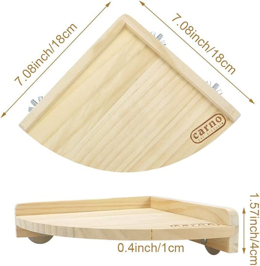 Litewoo Bird Perch Corner Platform Stand Shelf for Birds Budgie Parakeet Cockatiel Conure Cockatoo(Platform)