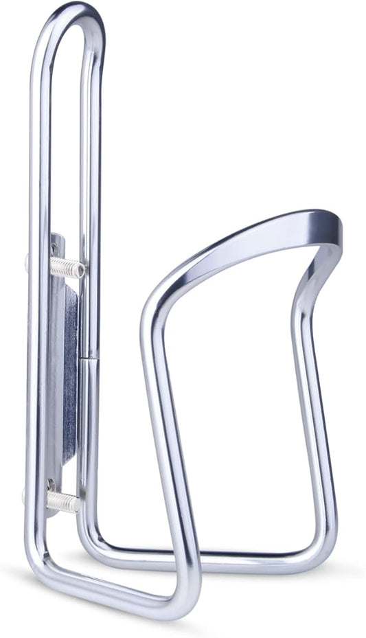 FiveBox Bike Water Bottle Cage, 2Pack Cycling Bicycle Water Bottle Cage Holder Bracket for Mountain Bike MTB Road Bike, Bike Accessories, Made of Lightweight Aluminum Alloy (Silver)