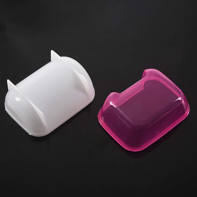 Pink White Small Hamsters Bathing Sand Cage Pet Bathroom 10 x 7 x 7cm