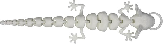 Pineapple Lizard Cat Wand Attachment, Cat Toy Refill for Interactive Wand Teasers, Indoor Kitten and Cat Toys 3D Printed (White)