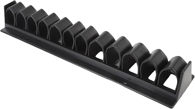 Horse Whip Crop Holder Rack, 12.2in Wall Mounted Whip and Crop Holder for Horses, Holds Up to 12, Stables Storage Organizer