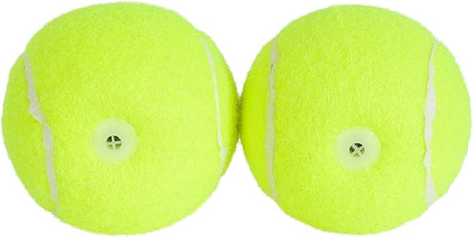 Hyper Pet Squeaks! Dog Tennis Balls Pack of 2 | Durable Squeaky Tennis Ball Fetch Toys for Dogs | Lightweight, High-Bounce for Training, for Dogs 20-60 lbs, Interactive Dog Toy, Size Medium, 2.5-inch