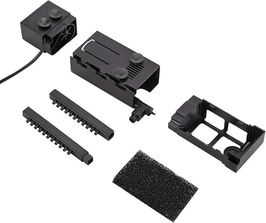 hygger 110GPH 7W Aquarium Power Filter Pump, Water Flow Adjustable, for 2-8 Gallon Fish Tank