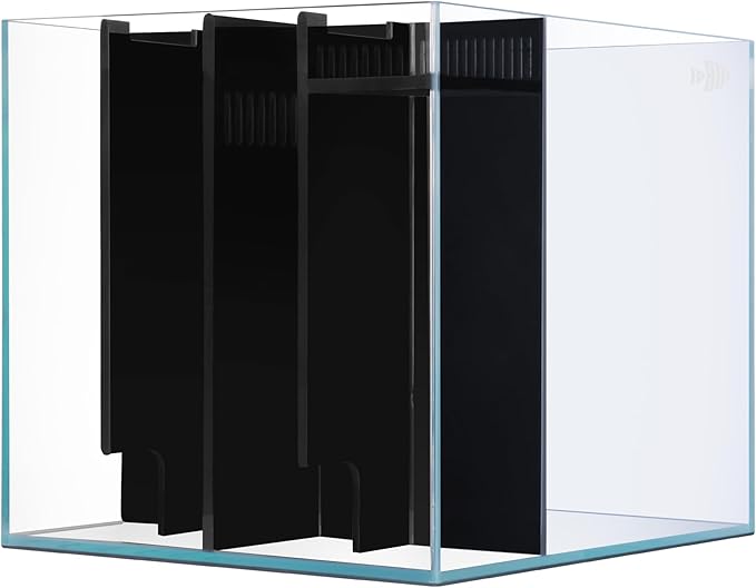 Coralland 8-Gallon Saltwater Aquarium - Ultra Clear Low Iron Glass, 45° Angled Joint Design, Crystal Clear Viewing, Perfect for Marine Fish & Reef Tanks & Freshwater
