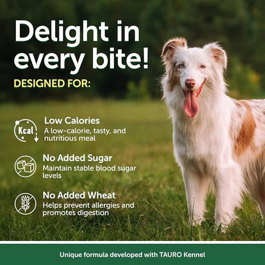 Nature's Protection Wet Dog Food - Soft Topper for Dry Food for Small & Large Breed Dogs with Light Fur, 24-Pack (Superior Care - Tuna & Sea Bass, 2.46-oz Pouches)