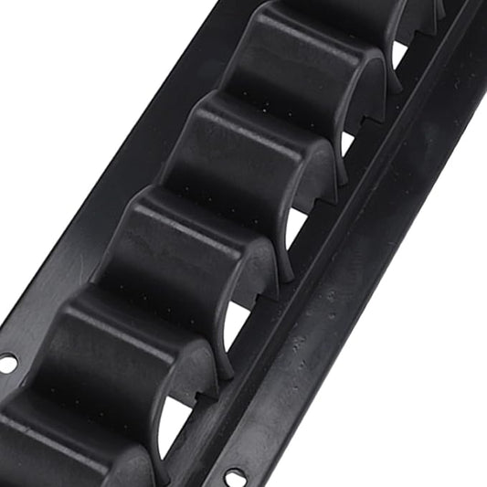 Whip Rack, Abs Wall Mount Holds Up Whip Rack, Holds 11 Whips Or Riding Crop Holders, Black Whip Holder for Horse Stable Fishing Pole